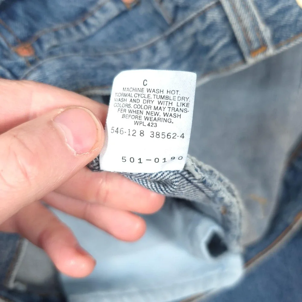 NWT VTG Levis 501 Jeans Mens 38x34 Straight Leg Button Fly USA Preshrunk 80s